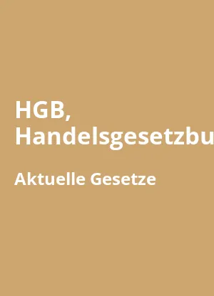 HGB, Handelsgesetzbuch