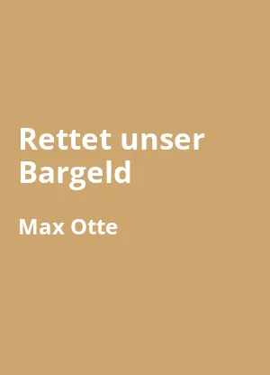 Rettet unser Bargeld