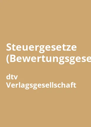 Steuergesetze (Bewertungsgesetz)