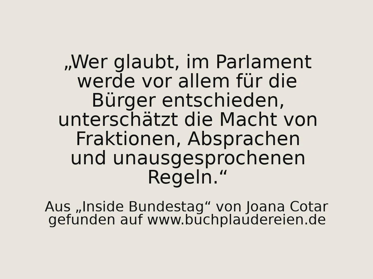 Wer glaubt, im Parlament werde vor allem für die Bürger entschieden, unterschätzt die Macht von Fraktionen, Absprachen und unausgesprochenen Regeln.