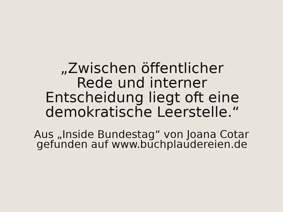 Zwischen öffentlicher Rede und interner Entscheidung liegt oft eine demokratische Leerstelle.