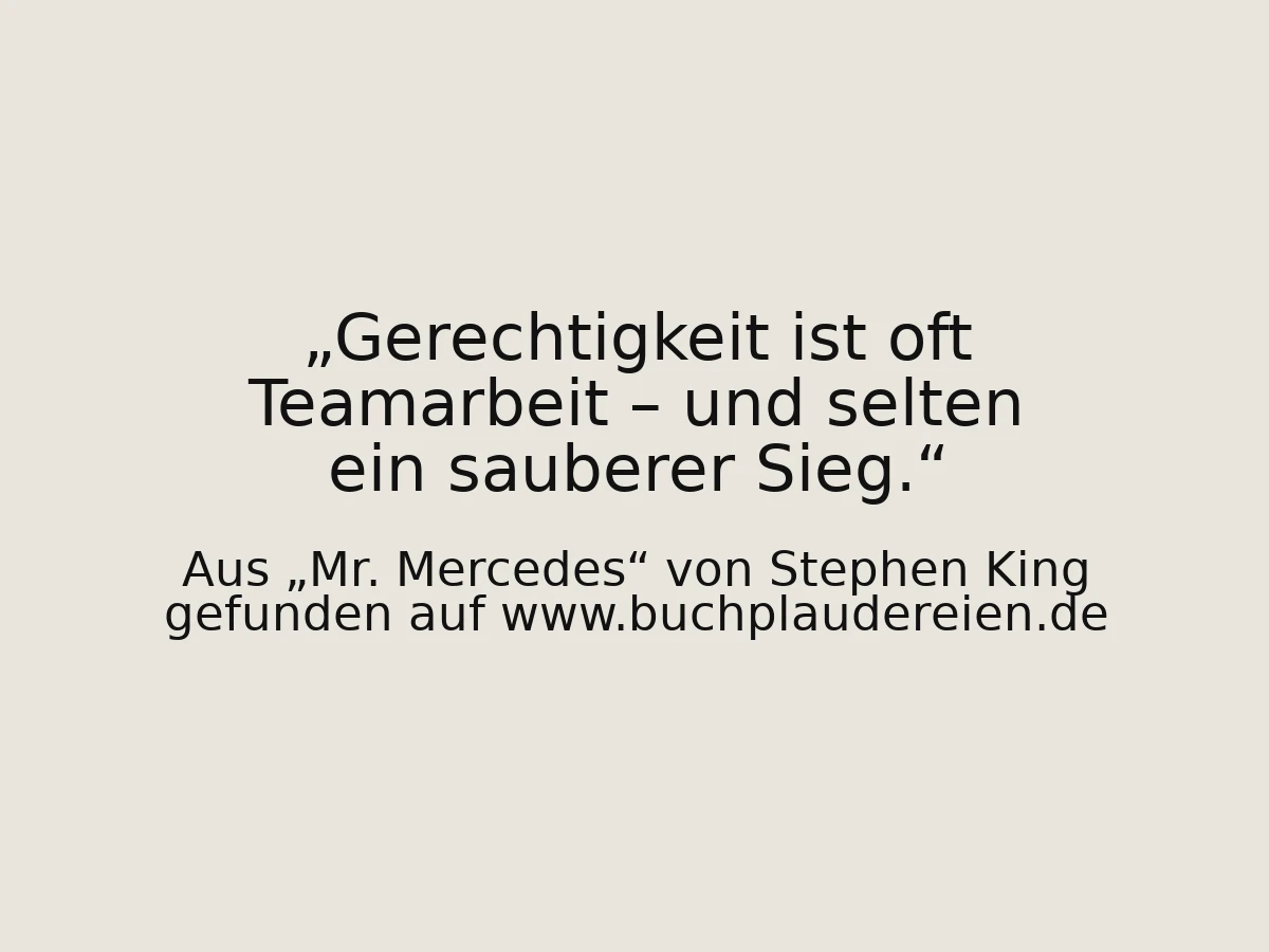 Gerechtigkeit ist oft Teamarbeit – und selten ein sauberer Sieg.