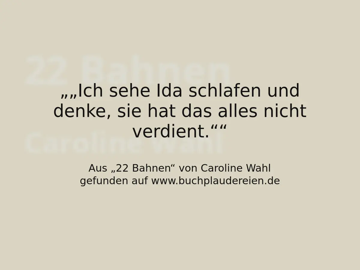 „Ich sehe Ida schlafen und denke, sie hat das alles nicht verdient.“