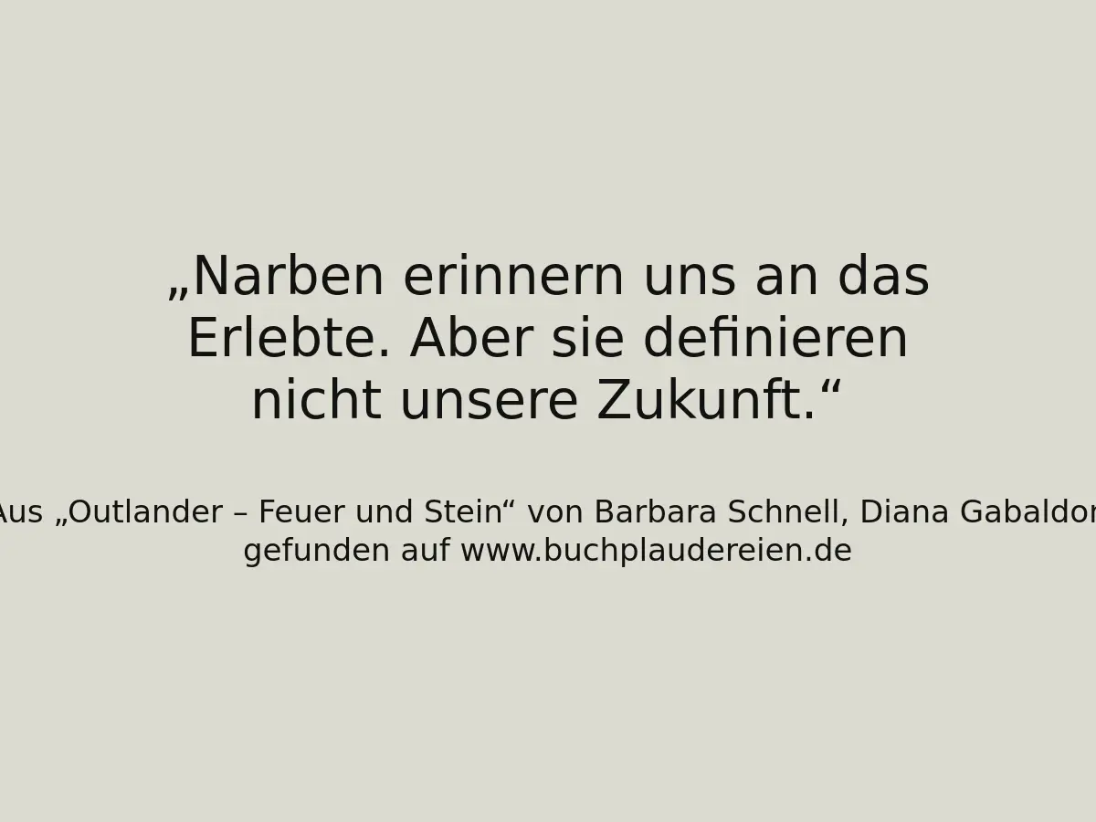 Narben erinnern uns an das Erlebte. Aber sie definieren nicht unsere Zukunft.