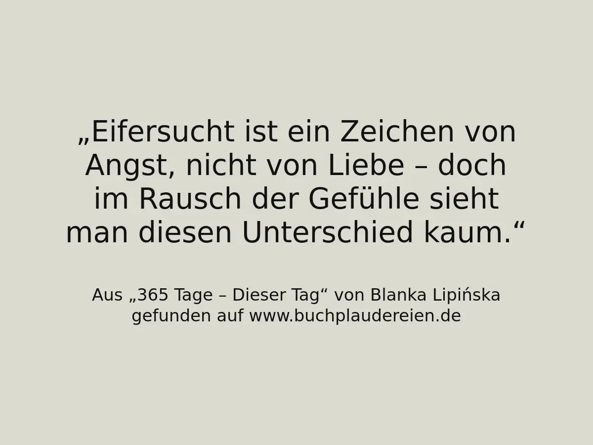 Eifersucht ist ein Zeichen von Angst, nicht von Liebe – doch im Rausch der Gefühle sieht man diesen Unterschied kaum.