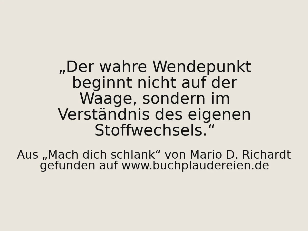 Der wahre Wendepunkt beginnt nicht auf der Waage, sondern im Verständnis des eigenen Stoffwechsels.